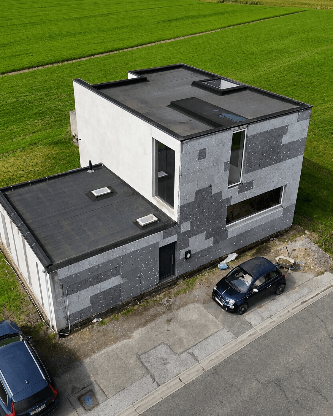 Woning Meise vóór gevelisolatie + crepi